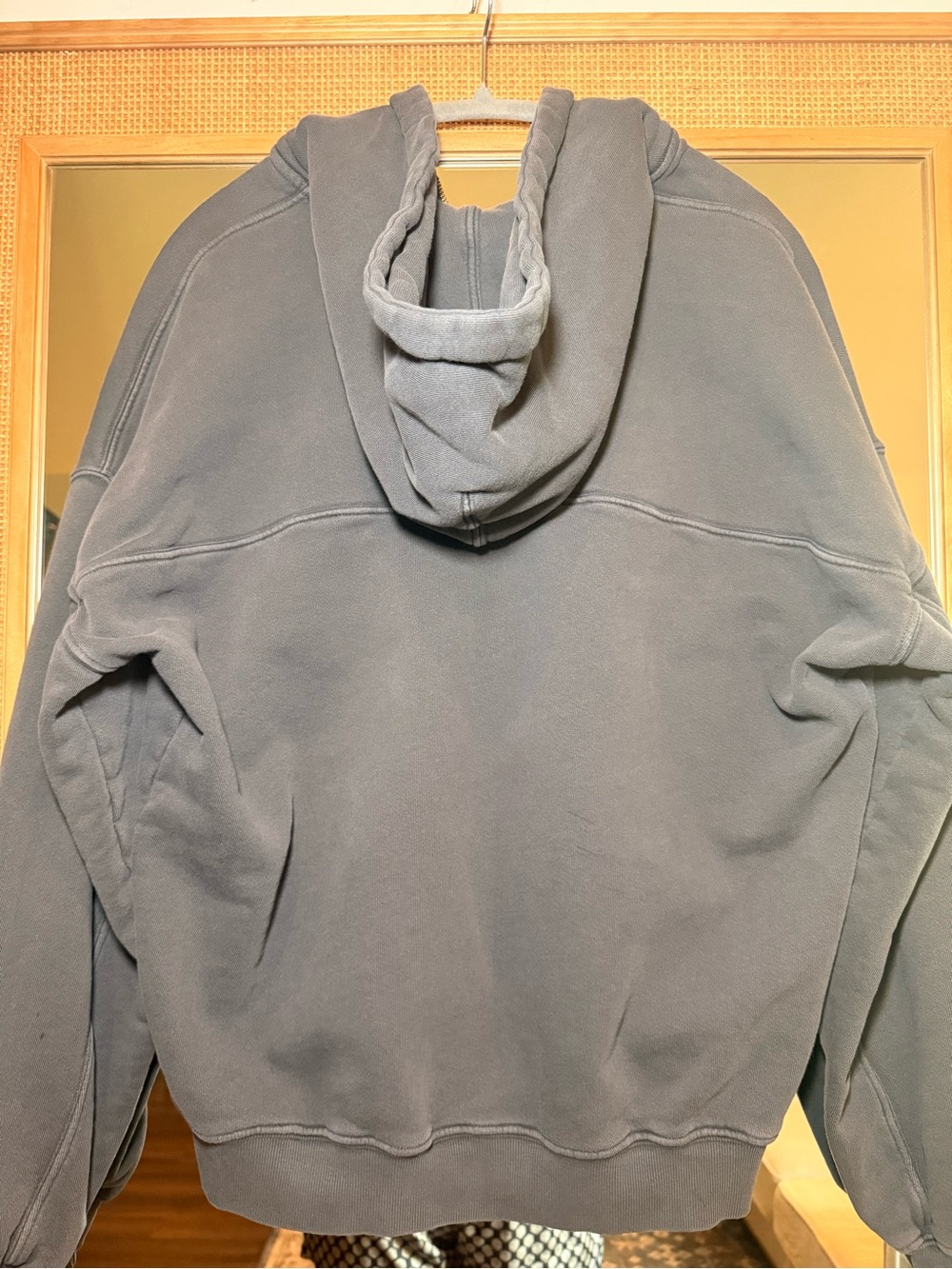 Joah Brown NICE Oversized Zip Hoodie in Wash Black - Picture 10 of 13